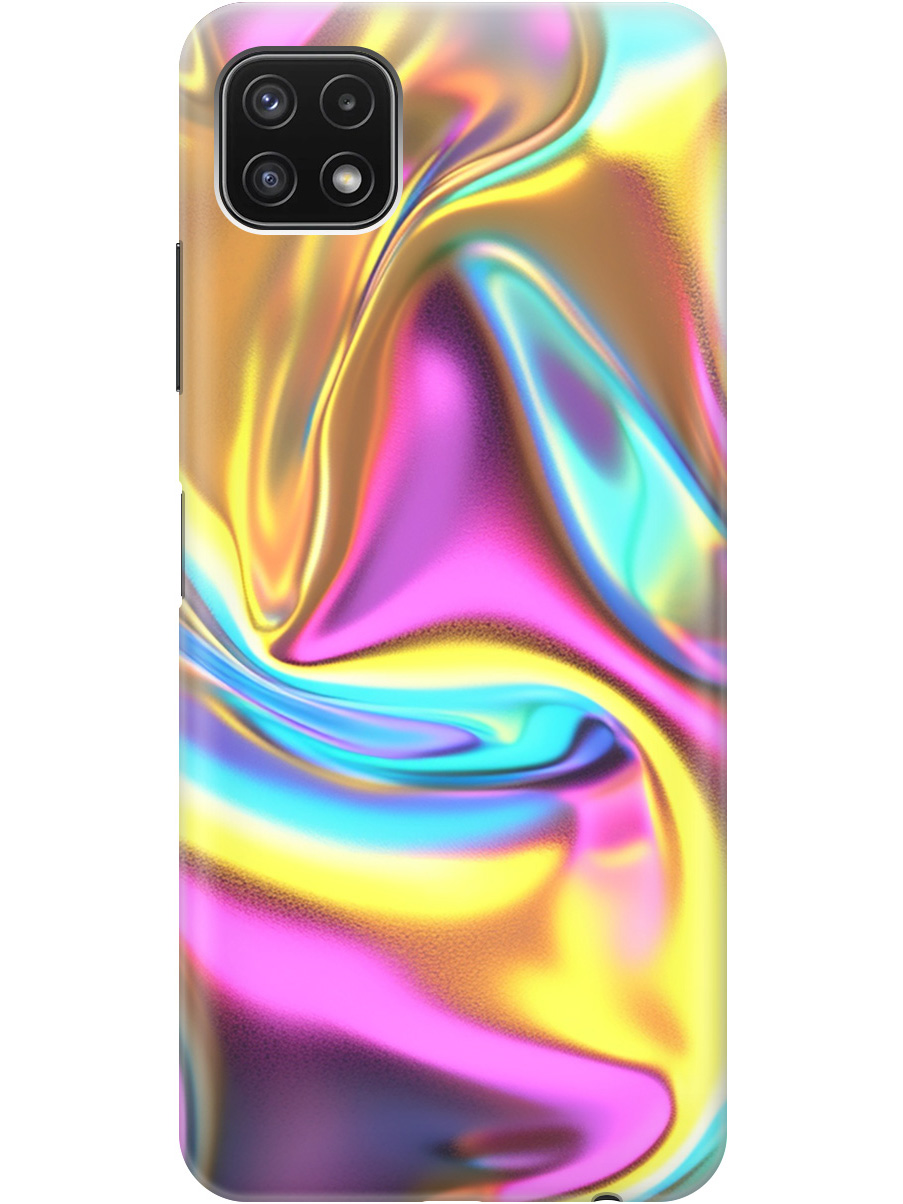

Силиконовый чехол на Samsung Galaxy A22s 5G с принтом "Ультрафиолетовая абстракция", Прозрачный;желтый;фиолетовый, 734082031