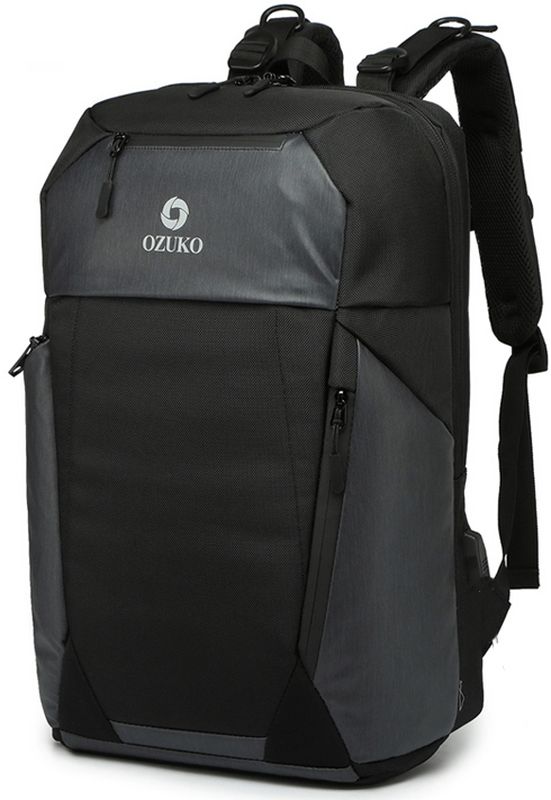 

Рюкзак мужской OZUKO 9214 черный, 49х30х15 см, 9214