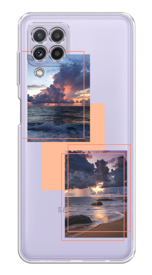

Чехол на Samsung Galaxy A22/M22/M32 "Sky collage", Розовый;прозрачный;синий, 2103150-1