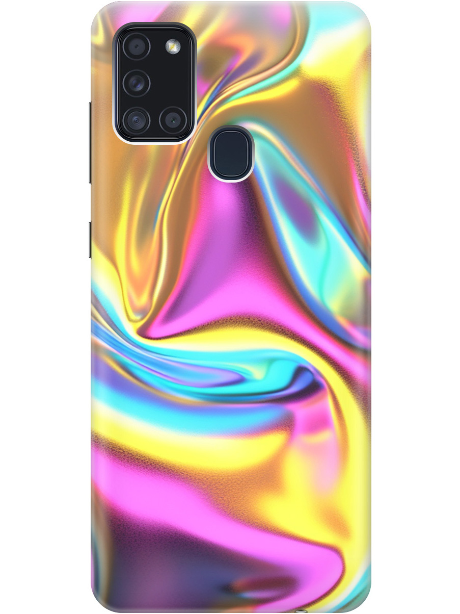 

Силиконовый чехол на Samsung Galaxy A21s с принтом "Ультрафиолетовая абстракция", Прозрачный;желтый;фиолетовый, 723009331
