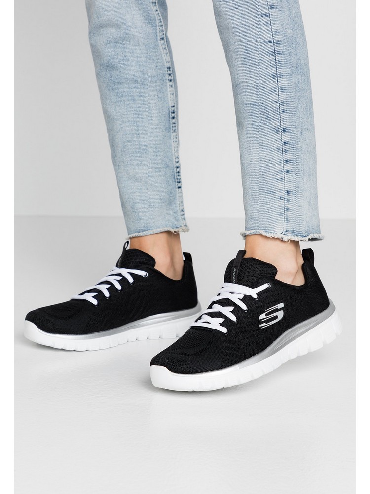 

Кроссовки женские Skechers SK211A04L черные 36 EU, Черный, SK211A04L