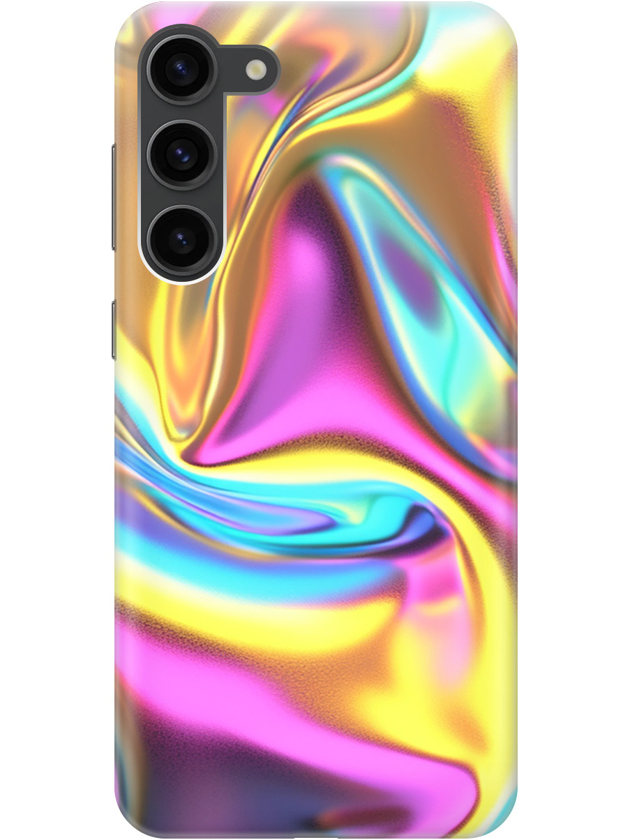 

Силиконовый чехол на Samsung Galaxy S23+ с принтом "Ультрафиолетовая абстракция", Прозрачный;желтый;фиолетовый, 767959331