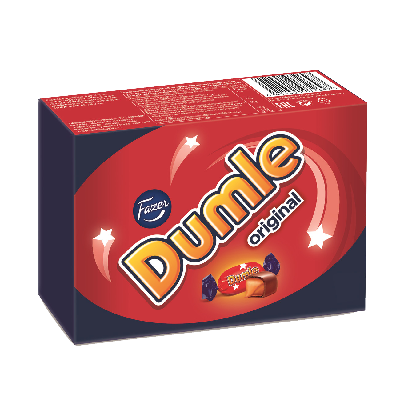 

Конфеты мягкий сливочный ирис DUMLE в молочном шоколаде 150г