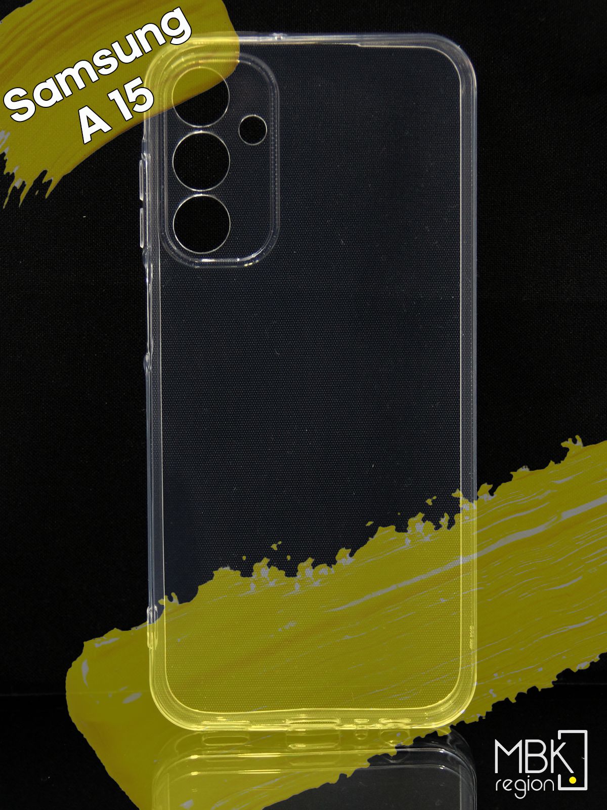 

Чехол для Samsung Galaxy A15 с защитой камеры, прозрачный, Silicone case