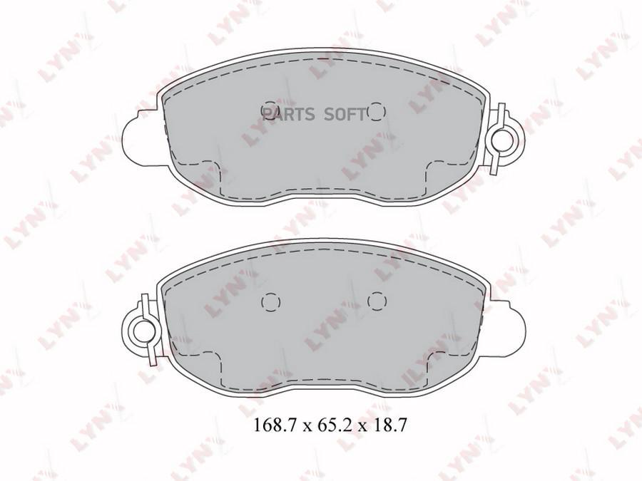 

Тормозные колодки LYNXauto передние дисковые BD3033