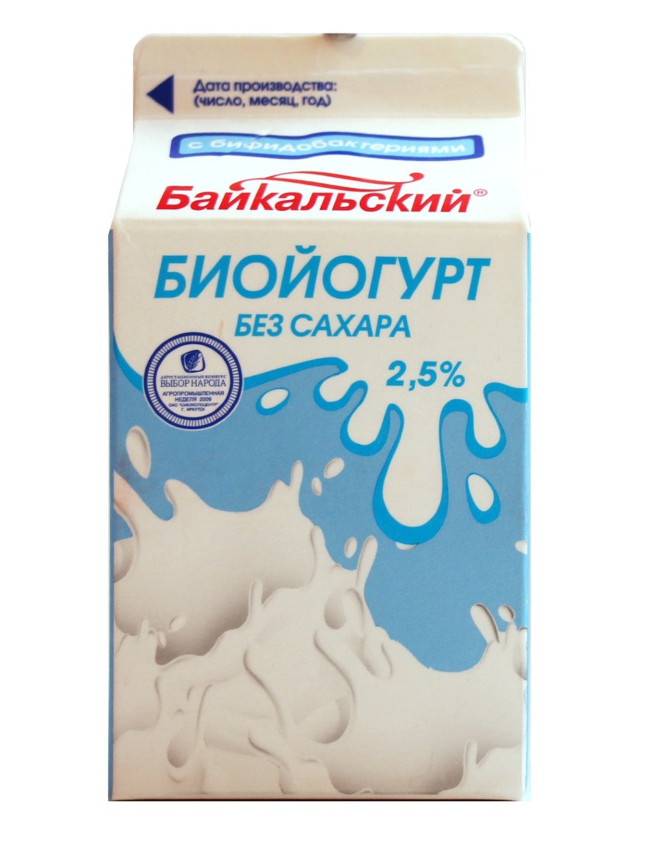 

Йогурт Любимое молоко Prebiotic без сахара 2,5% БЗМЖ 450 г