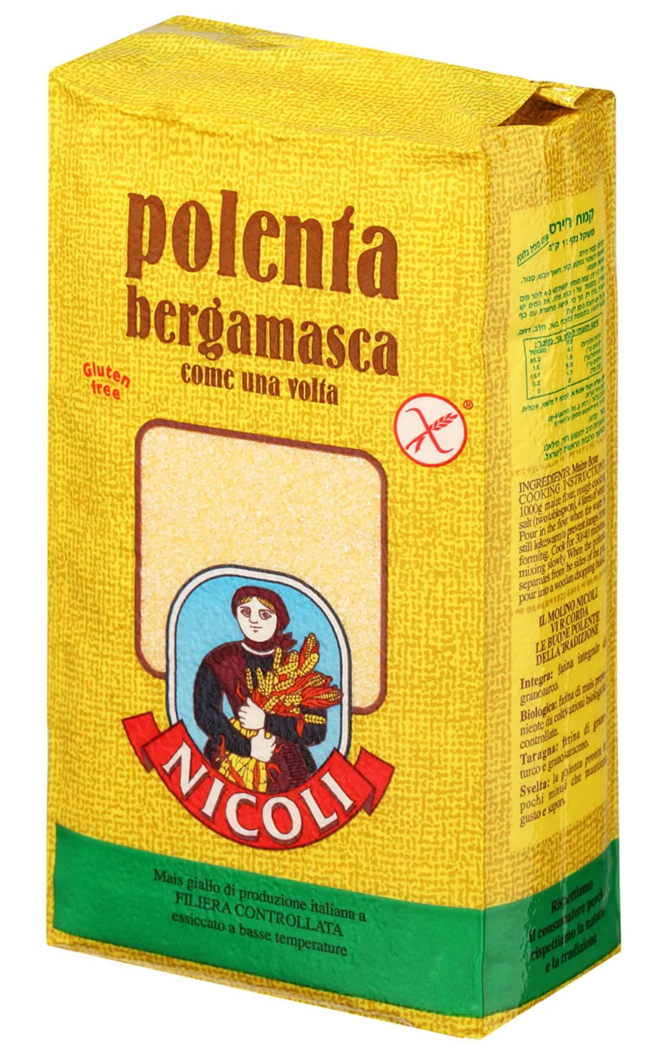 

Мука Nicoli Bergamasca кукурузная полента, 1 кг
