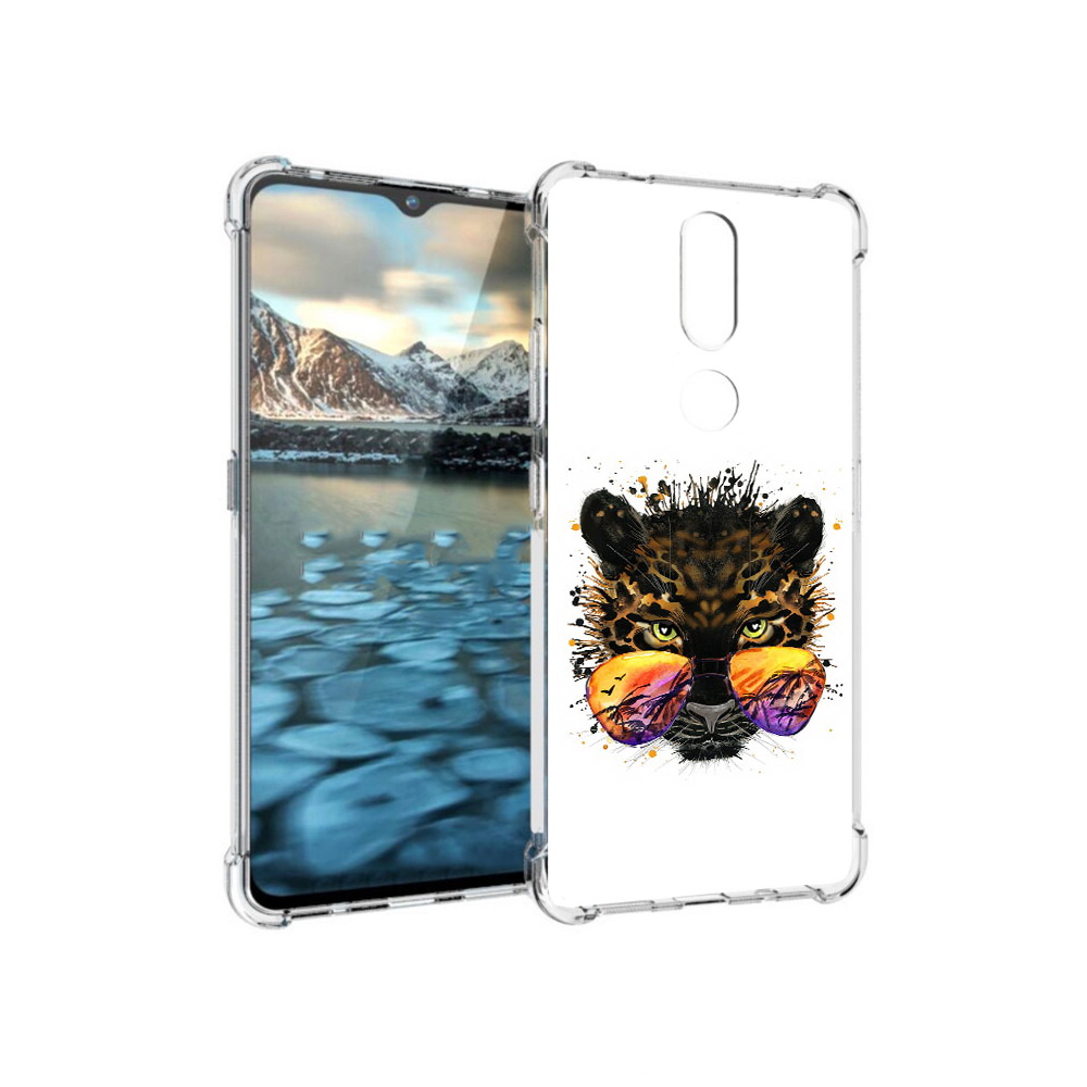 

Чехол MyPads Tocco для Nokia 2.4 тропический леопард (PT227049.107.649), Прозрачный, Tocco