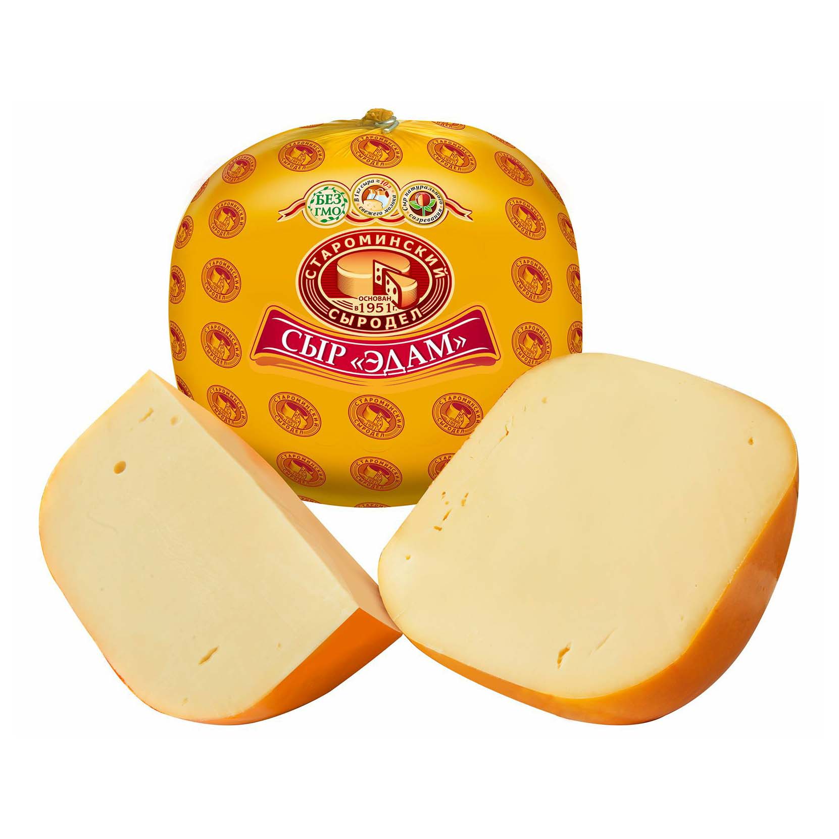 Сыр твердый Староминский Сыродел Эдам 45%