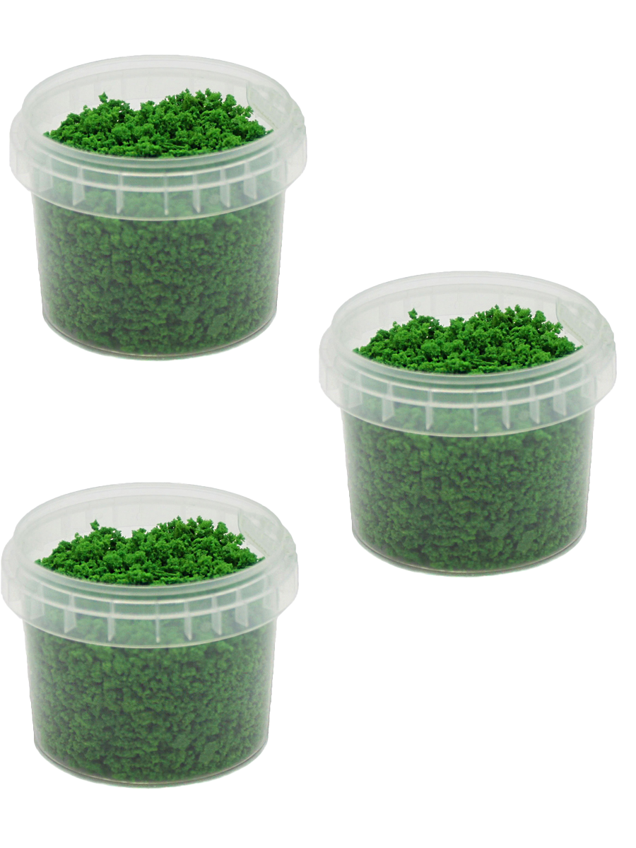 Модельный мох STUFF PRO для миниатюр мелкий Изумрудно-зеленый, 3 шт
