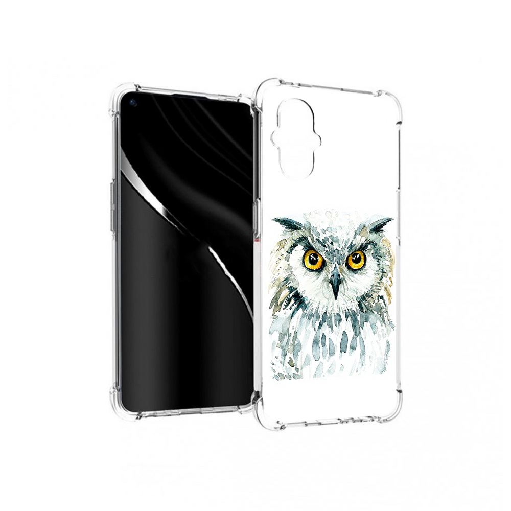 

Чехол MyPads Tocco для OnePlus Nord N20 5G Серьезная сова (PT227047.135.156), Прозрачный, Tocco