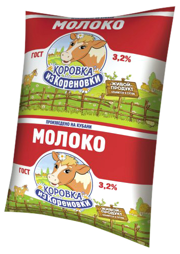 

Молоко 3,2% пастеризованное 900 мл Коровка из Кореновки