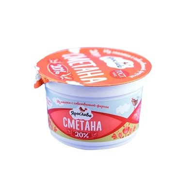 

Сметана Ярослава 20% БЗМЖ 180 г