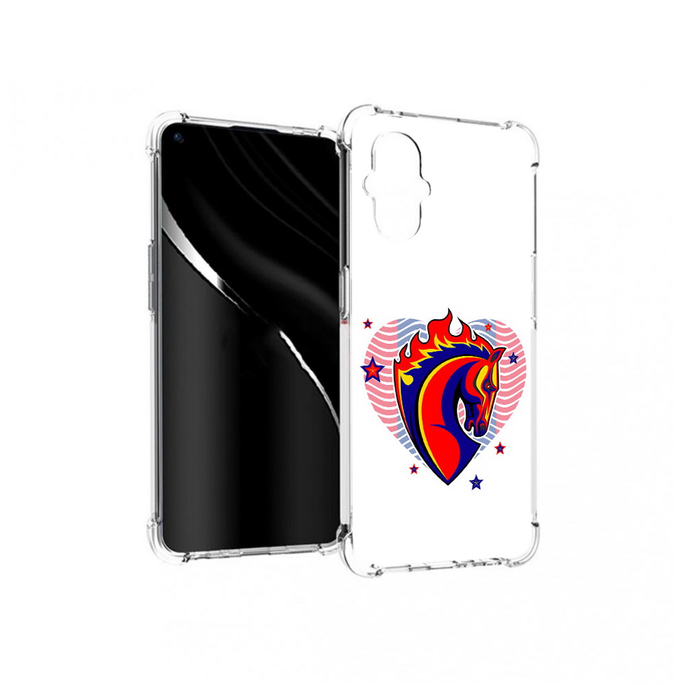 

Чехол MyPads Tocco для OnePlus Nord N20 5G ФК ЦСЛ Лошадь (PT227047.135.180), Прозрачный, Tocco