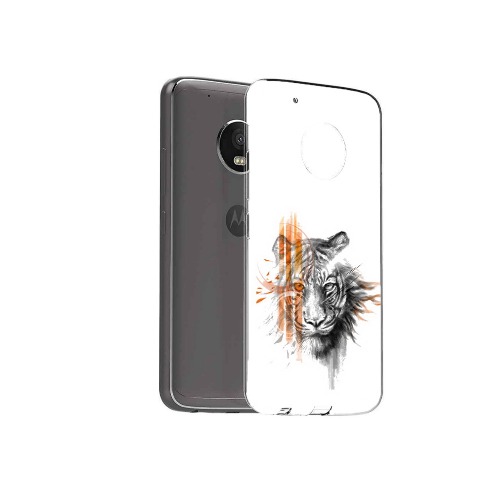 

Чехол MyPads Tocco для Motorola Moto G5 Plus огненный тигр (PT67401.338.526), Прозрачный, Tocco