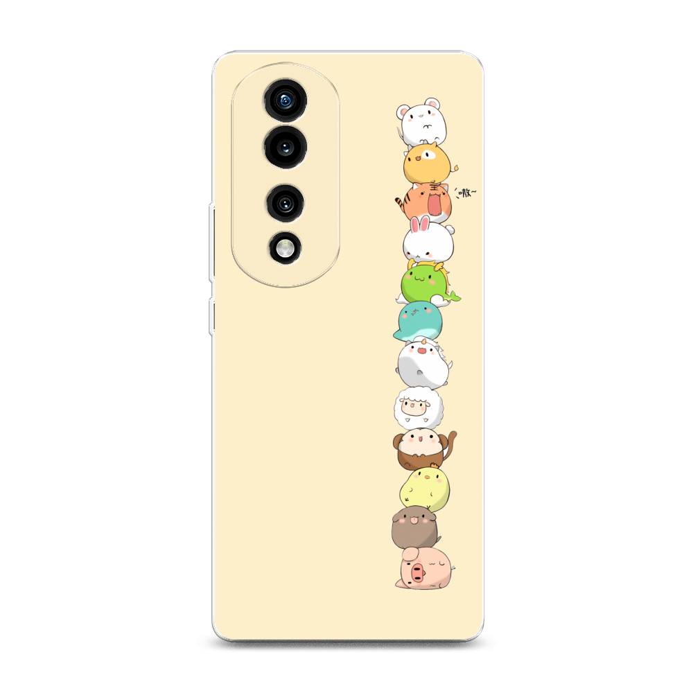

Силиконовый чехол "Питомцы Чиби" на Honor 70 Pro, 6108350-2