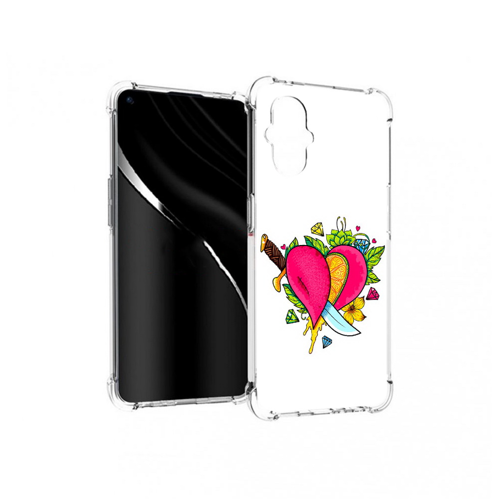 

Чехол MyPads Tocco для OnePlus Nord N20 5G Фруктовое сердце (PT227047.135.188), Прозрачный, Tocco