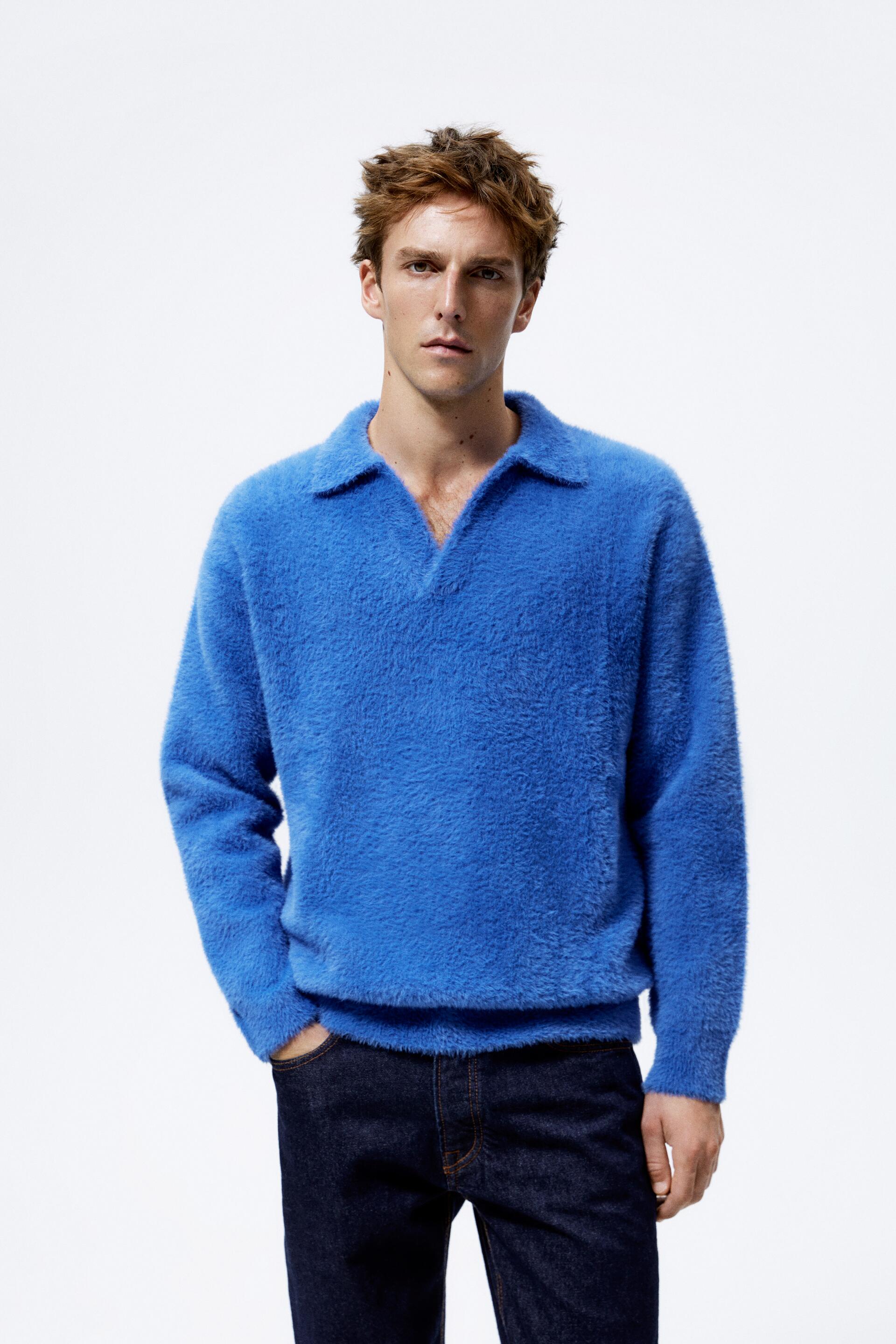 

Свитшот мужской ZARA 09598307 голубой M (доставка из-за рубежа), 09598307