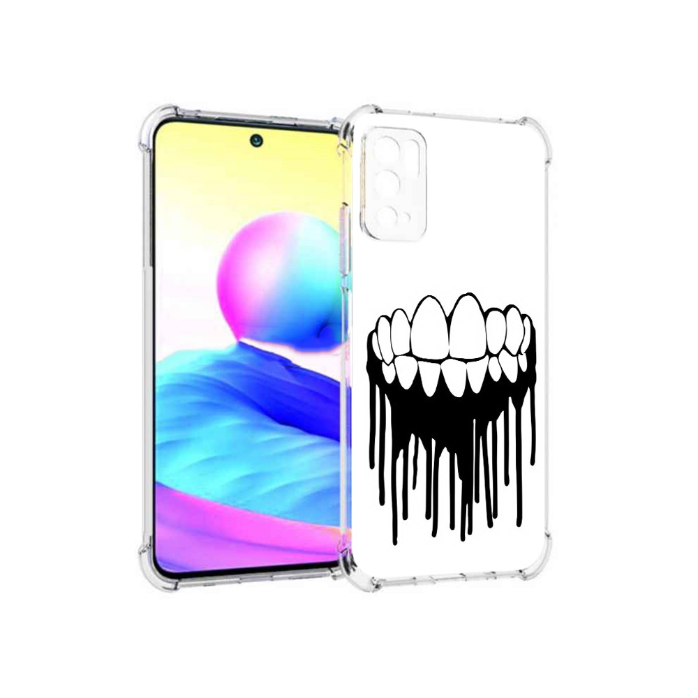 

Чехол MyPads Tocco для Xiaomi Poco M3 Pro зубы, Прозрачный, Tocco
