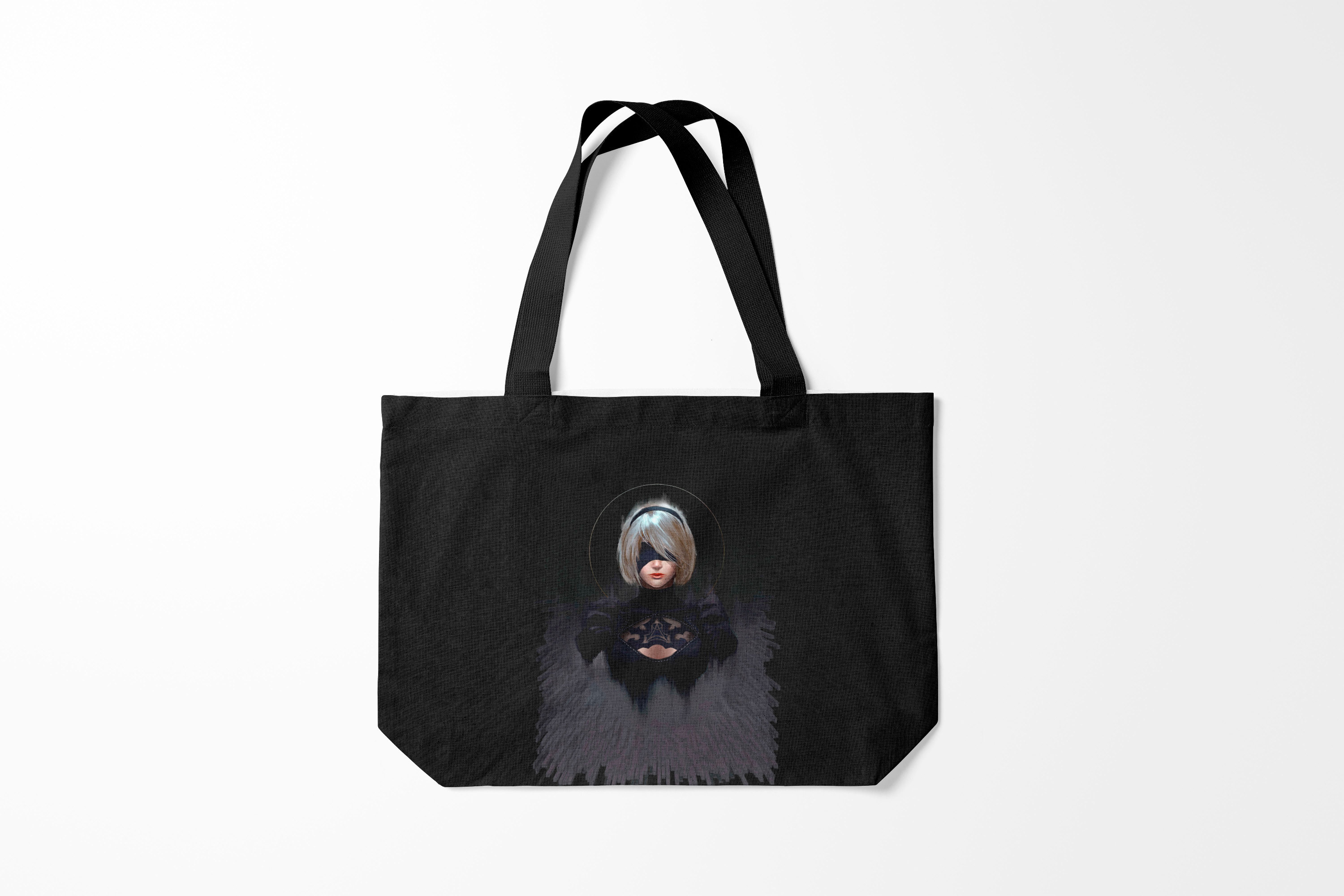 

Сумка шoппер унисекс Burnettie Nier 3D, черный, Nier 3D