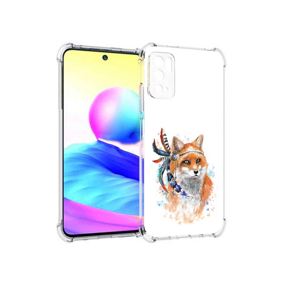 

Чехол MyPads Tocco для Xiaomi Poco M3 Pro инду лиса, Прозрачный, Tocco
