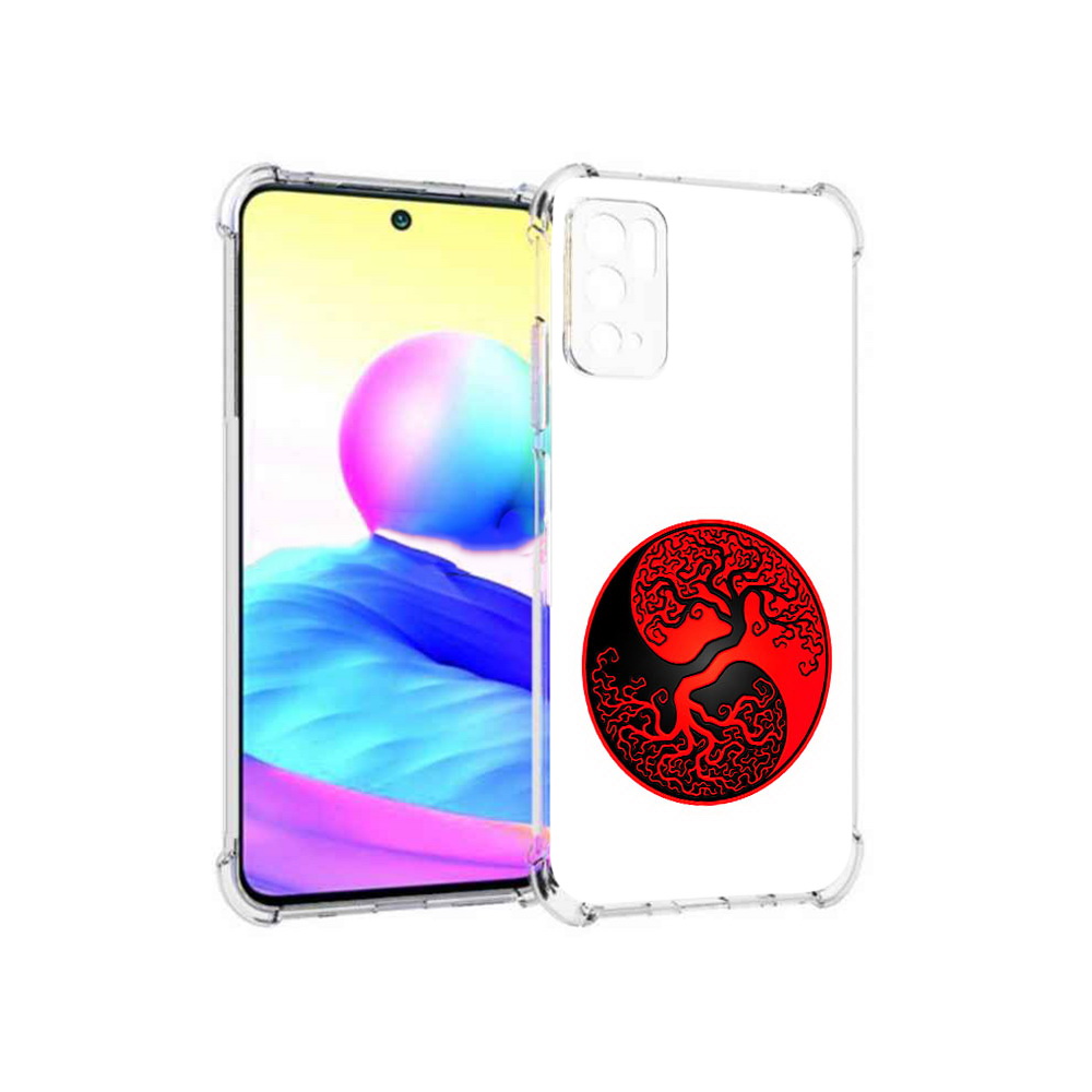 

Чехол MyPads Tocco для Xiaomi Poco M3 Pro инь янь дерево, Прозрачный, Tocco