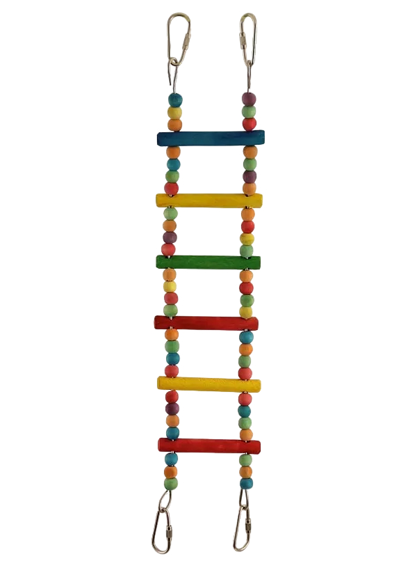 Игрушка для птиц Triol Лестница большая с бусинами 46 см
