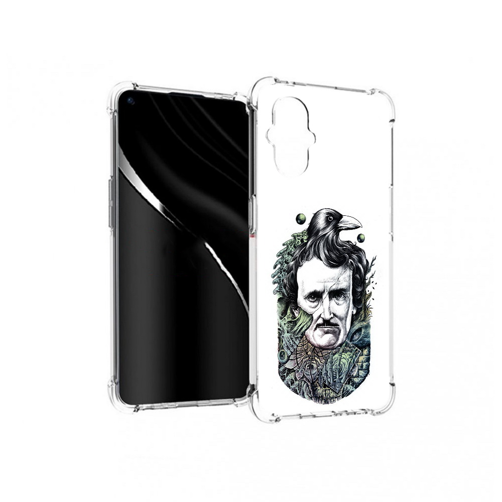 

Чехол MyPads Tocco для OnePlus Nord N20 5G Эдгар Аллан с вороном (PT227047.135.203), Прозрачный, Tocco
