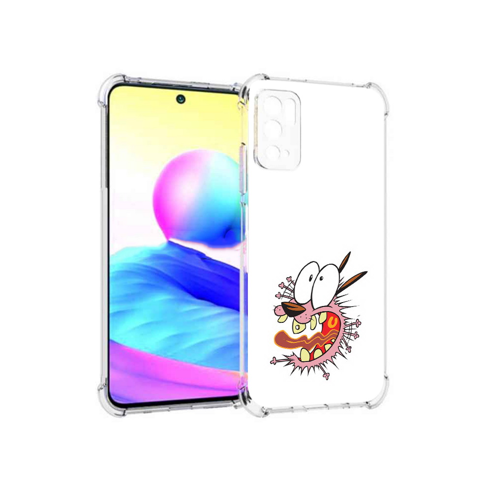 

Чехол MyPads Tocco для Xiaomi Poco M3 Pro испуганный бобик, Прозрачный, Tocco