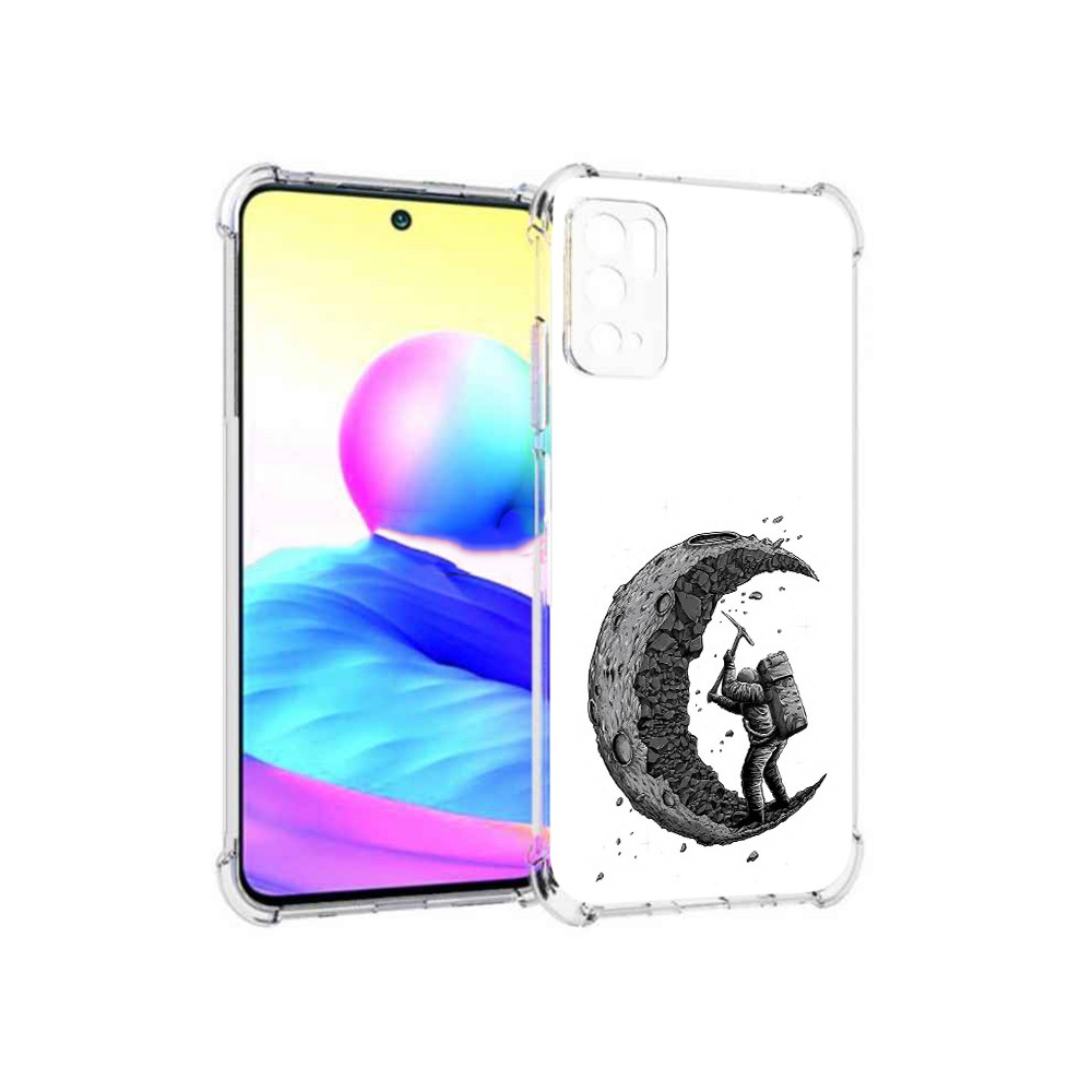 

Чехол MyPads Tocco для Xiaomi Poco M3 Pro камненная луна, Прозрачный, Tocco