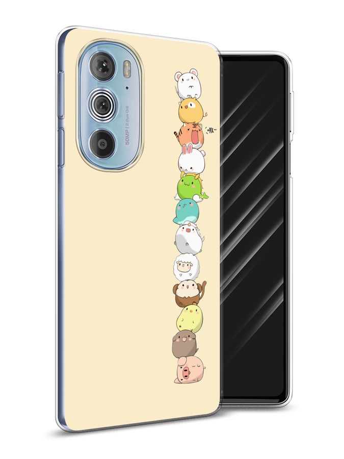 

Чехол Awog на Motorola Edge 30 Pro "Питомцы Чиби", Разноцветный, 243350-2