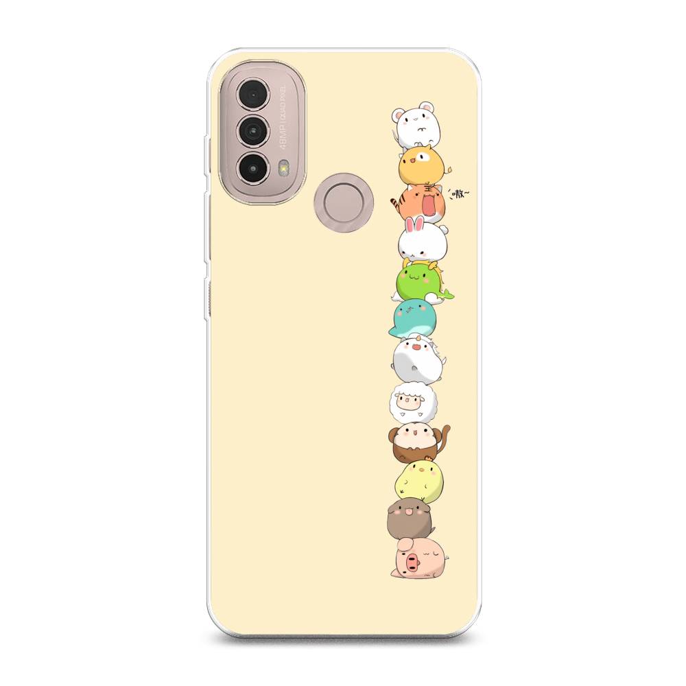 

Чехол Awog на Lenovo K14 Plus/Motorola Moto E20/E30/E40 "Питомцы Чиби", Разноцветный, 243650-2