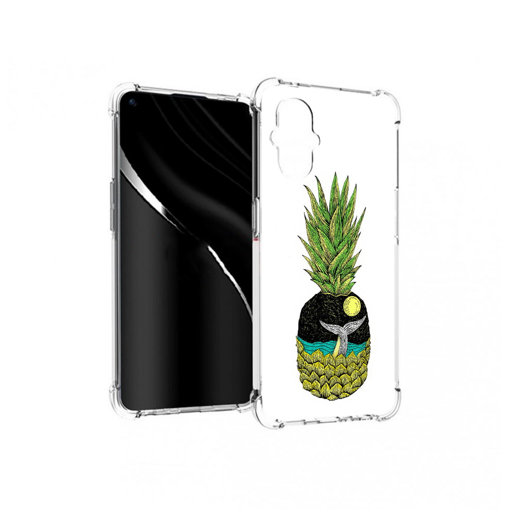 

Чехол MyPads Tocco для OnePlus Nord N20 5G ананас с китом (PT227047.135.220), Прозрачный, Tocco