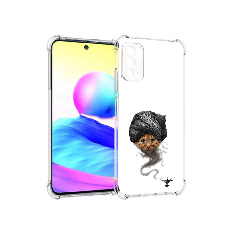 

Чехол MyPads Tocco для Xiaomi Poco M3 Pro кот джин, Прозрачный, Tocco