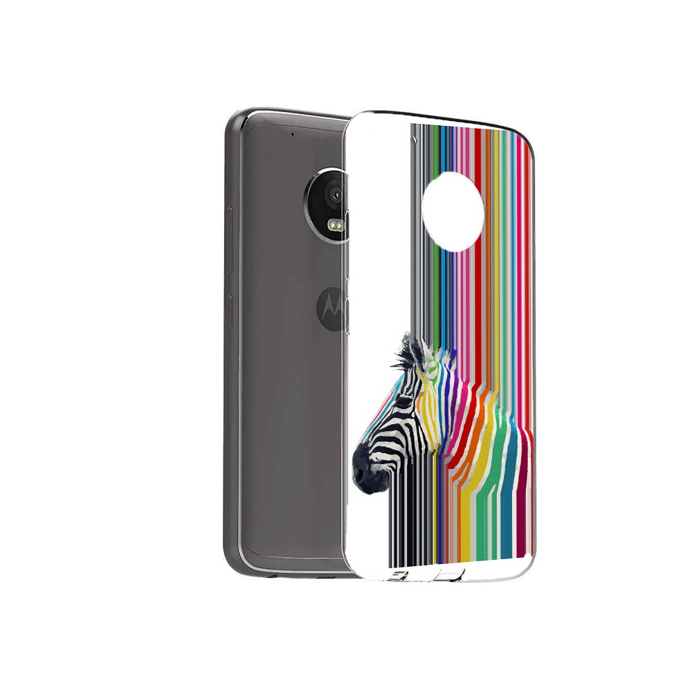 

Чехол MyPads Tocco для Motorola Moto G5 Plus радужная зебра (PT67401.338.565), Прозрачный, Tocco
