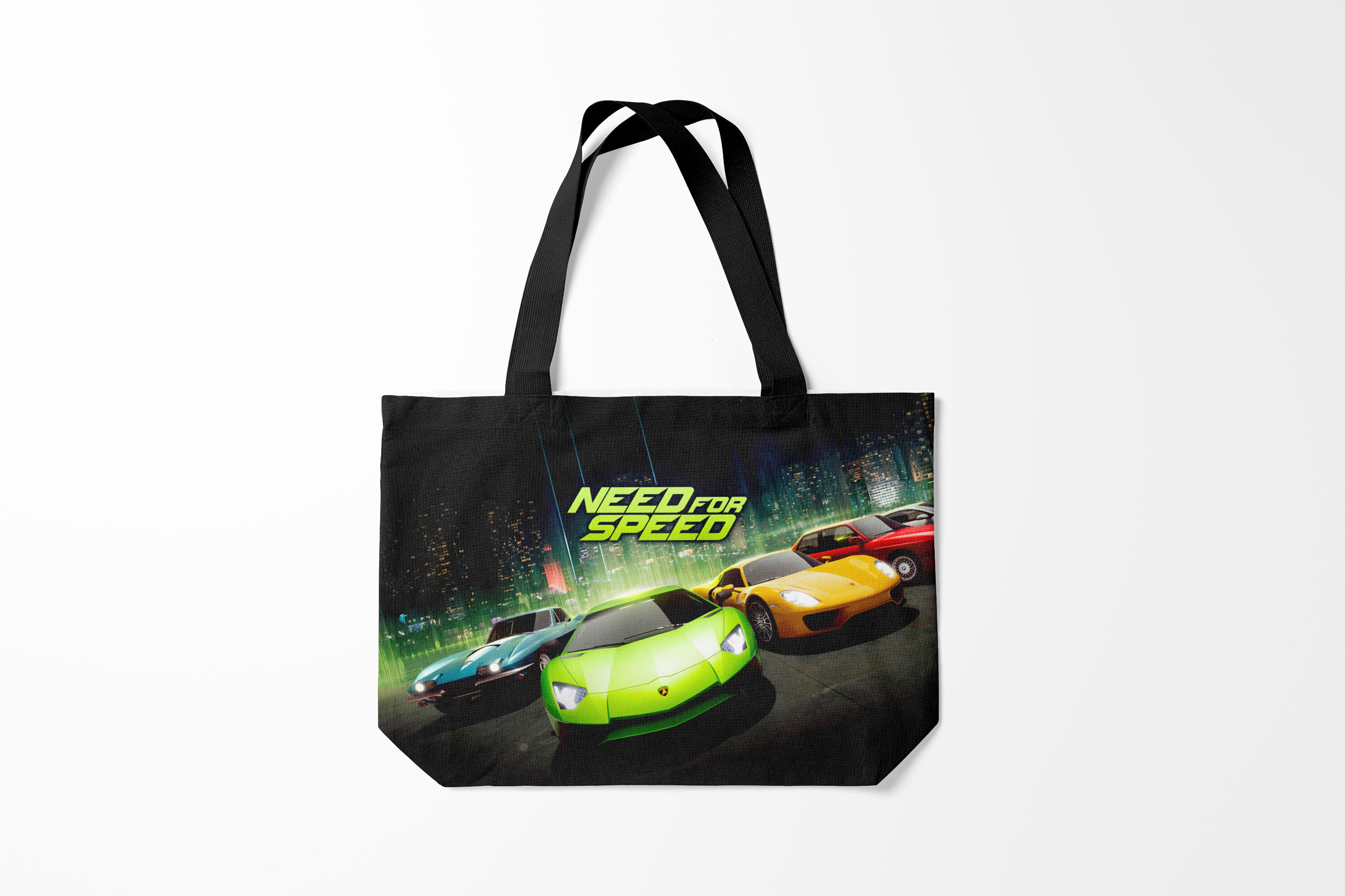 

Сумка шoппер унисекс Burnettie NFS Need for Speed, черный, NFS Need for Speed