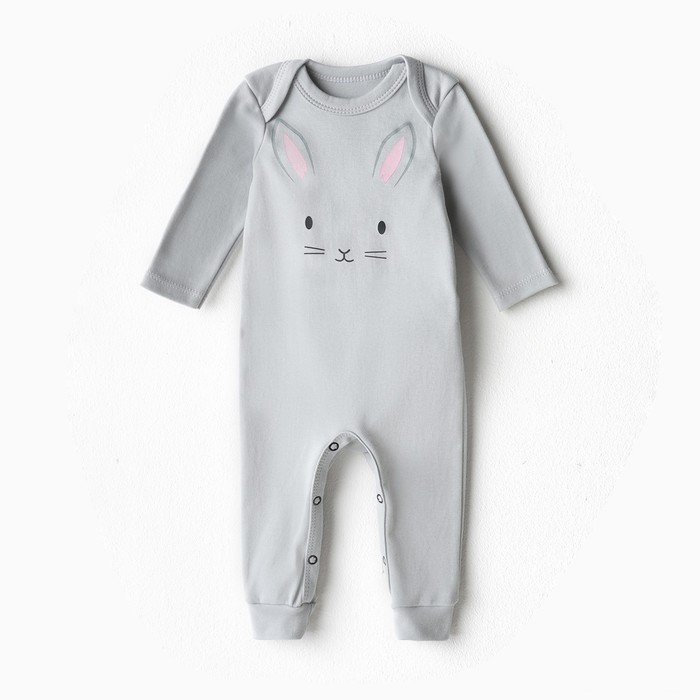 Крошка Я Комбинезон Крошка Я Baby Bunny, рост 62-68, серый