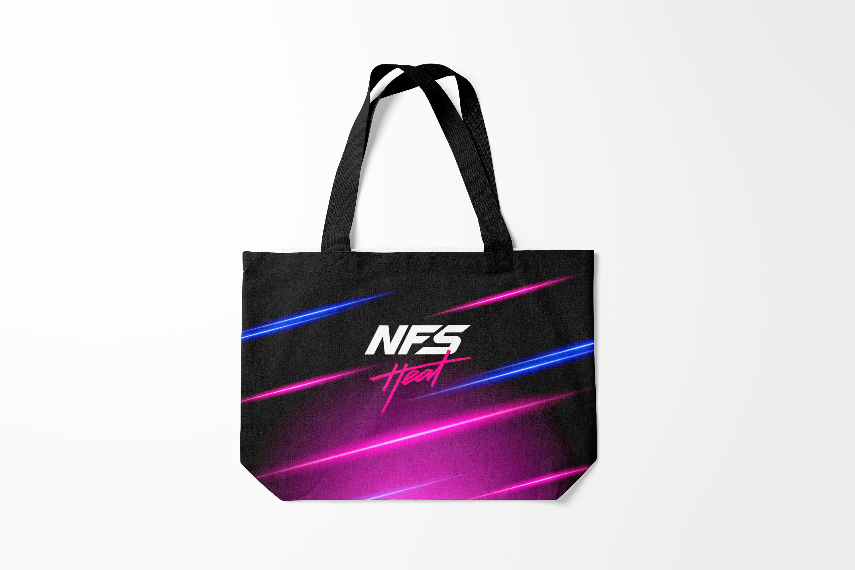 

Сумка шoппер унисекс Burnettie NFS Heat NEON, черный, NFS Heat NEON
