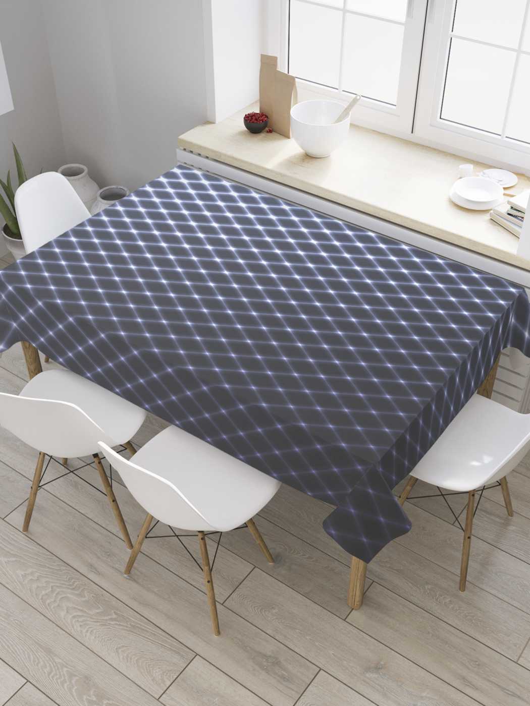 

Скатерть прямоугольная JoyArty "Градиентные ромбы" из сатена, 120x145 см, Черный, Градиентные ромбы