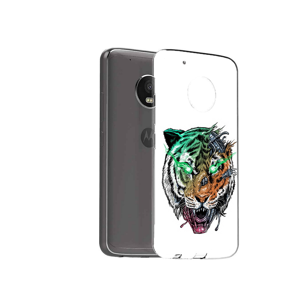 

Чехол MyPads Tocco для Motorola Moto G5 Plus робо-тигр (PT67401.338.584), Прозрачный, Tocco