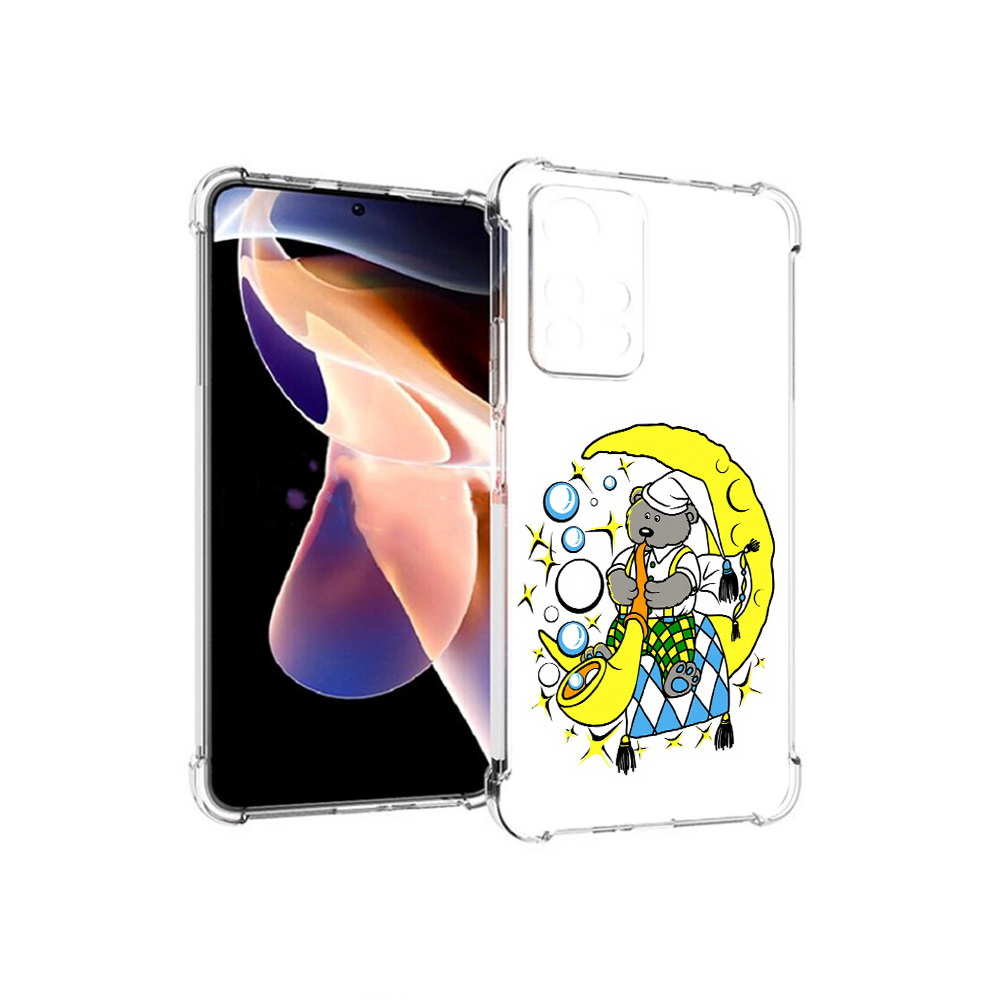 

Чехол MyPads Tocco для Xiaomi Redmi Note 11 Pro Сырная луна (PT224811.282.167), Прозрачный, Tocco