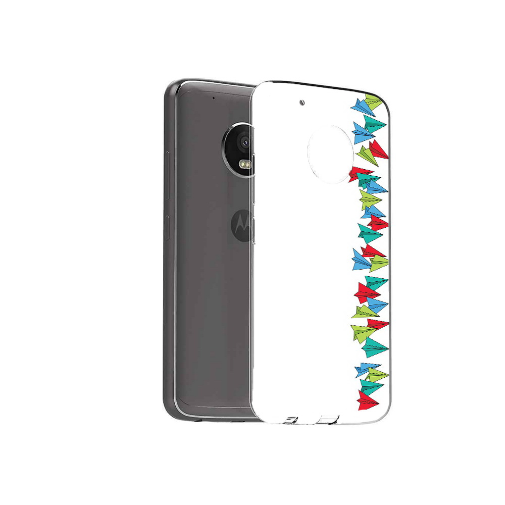 

Чехол MyPads Tocco для Motorola Moto G5 Plus самолетики из листочков (PT67401.338.593), Прозрачный, Tocco