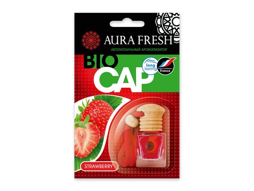 

AURA FRESH Ароматизатор подвесной BioCap Strawberry (Aura Fresh)