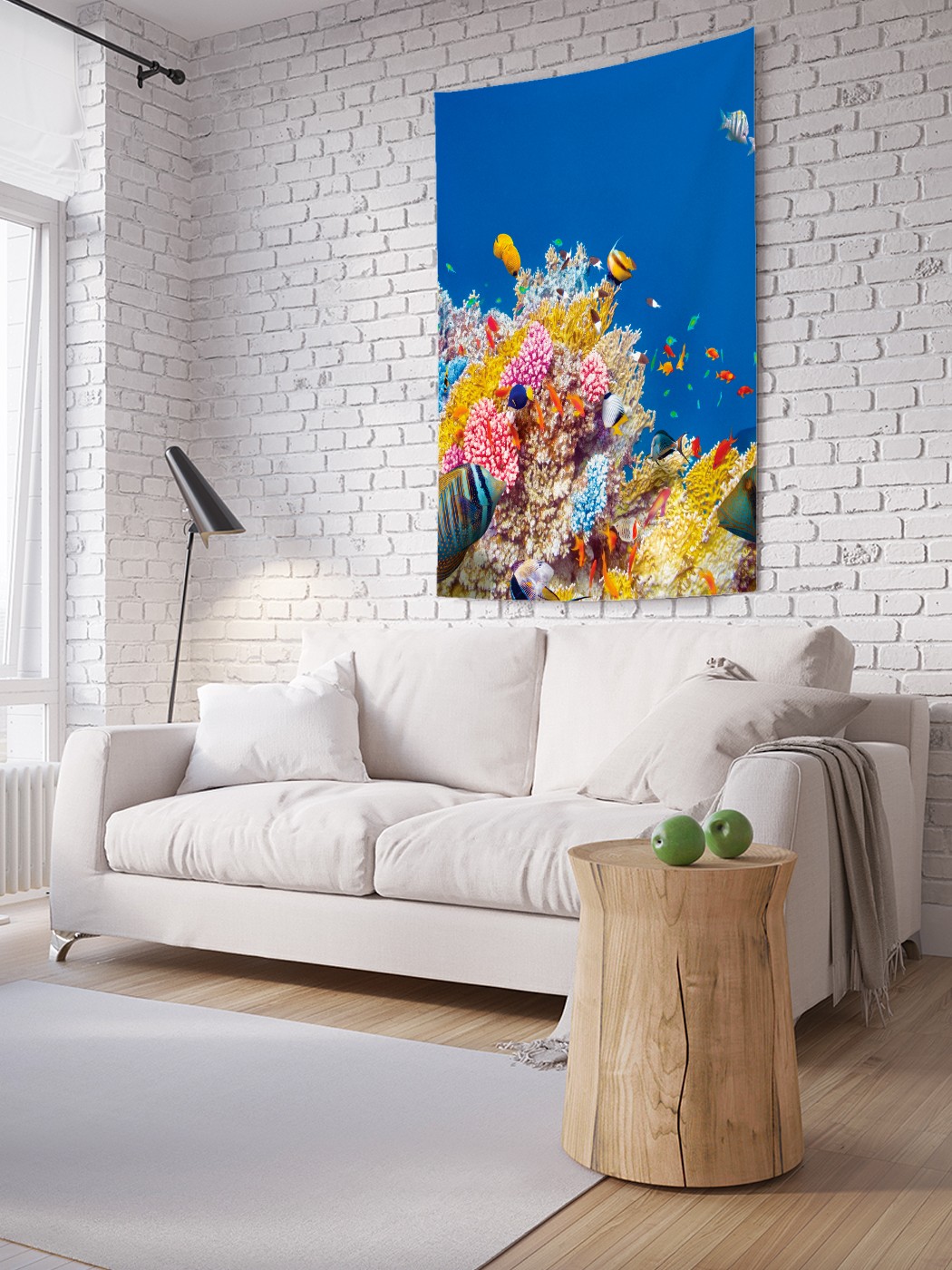 

Вертикальное фотопанно на стену JoyArty Радужная экзотика на дне 150x200 см, Радужная экзотика на дне