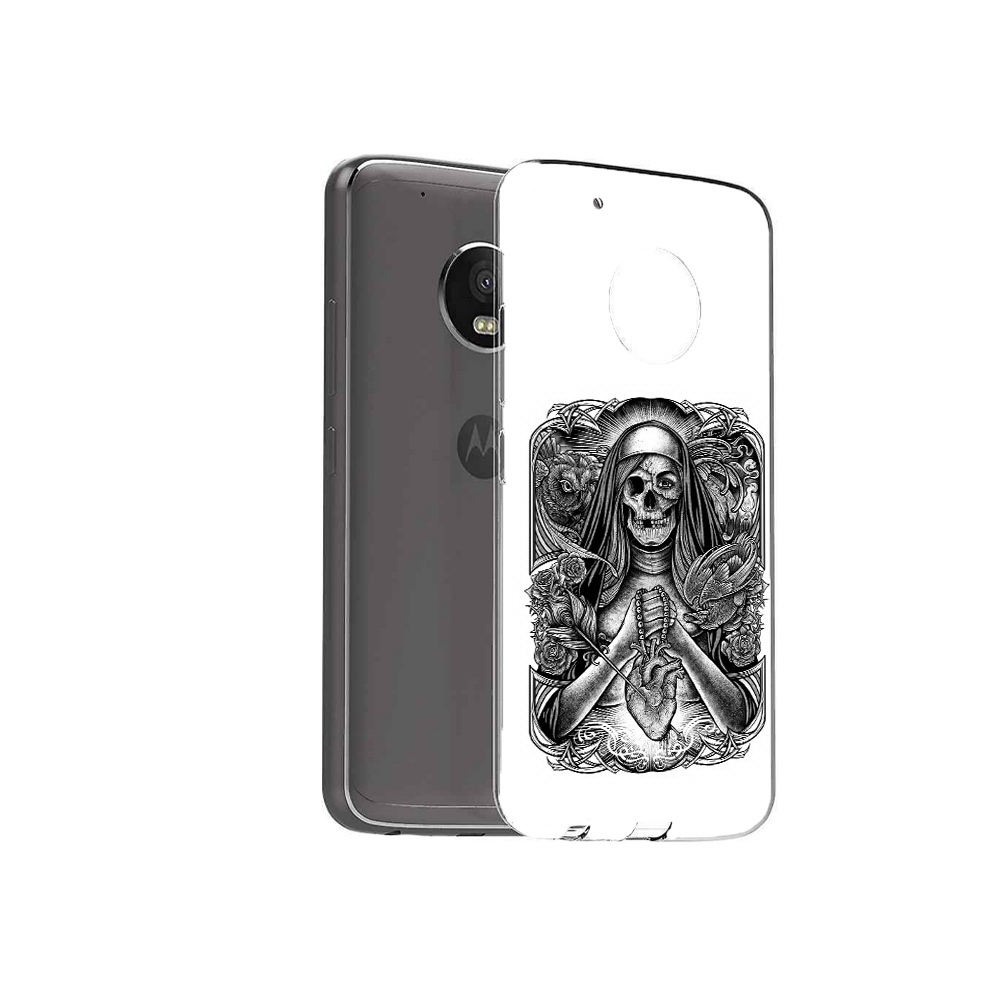 

Чехол MyPads Tocco для Motorola Moto G5 Plus скелет с сердцем (PT67401.338.603), Прозрачный, Tocco