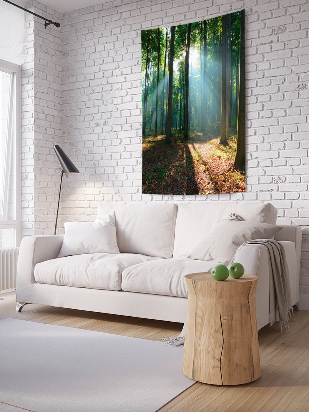 

Вертикальное фотопанно на стену JoyArty Солнечный лес 150x200 см, Солнечный лес
