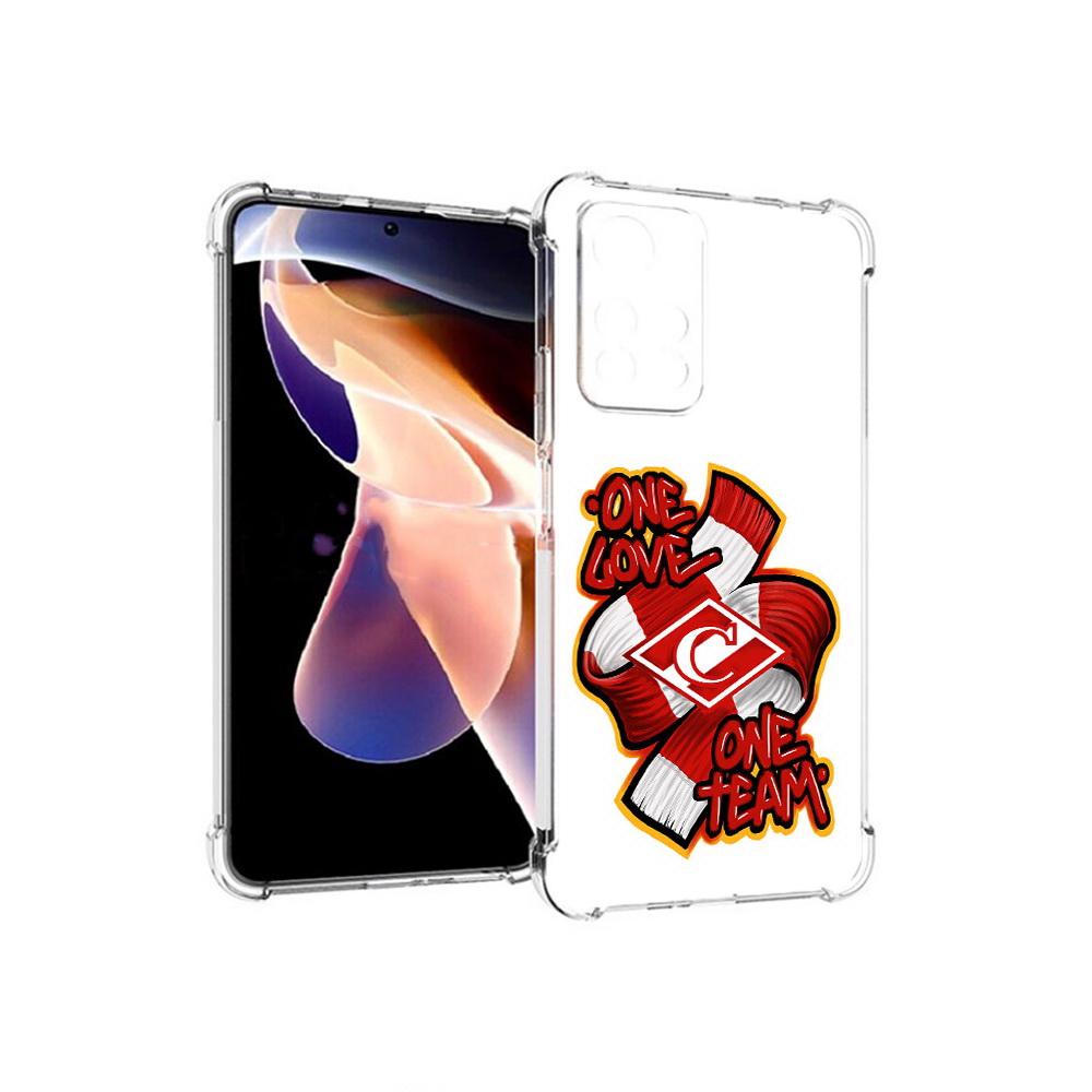 

Чехол MyPads Tocco для Xiaomi Redmi Note 11 Pro ФК спарак 1 любовь (PT224811.282.184), Прозрачный, Tocco