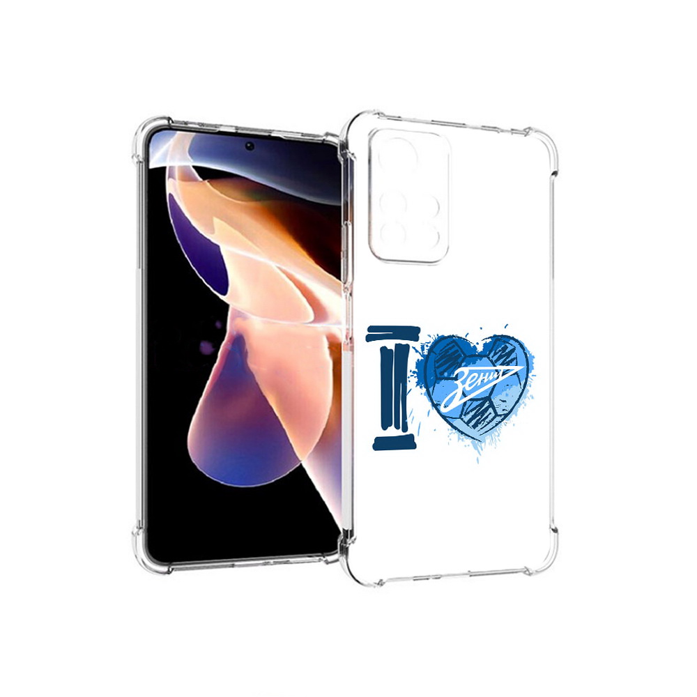 

Чехол MyPads Tocco для Xiaomi Redmi Note 11 Pro ФК я люблю зенит (PT224811.282.186), Прозрачный, Tocco