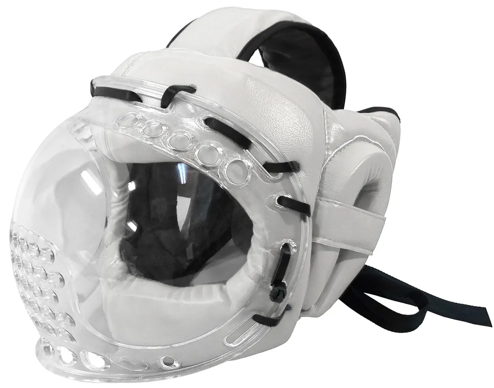 Шлем с прозрачной маской КРИСТАЛЛ-2 ИВШ-L_белый