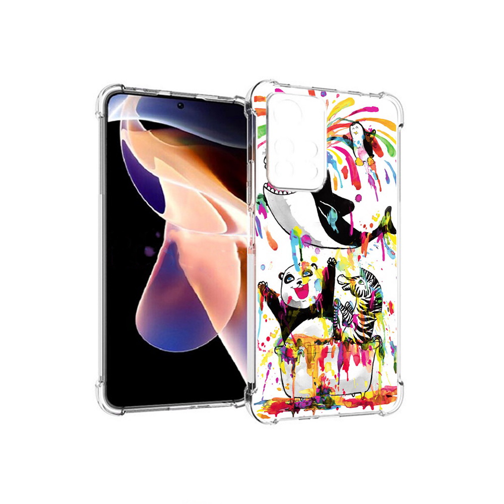 

Чехол MyPads Tocco для Xiaomi Redmi Note 11 Pro Хиппи кит (PT224811.282.191), Прозрачный, Tocco
